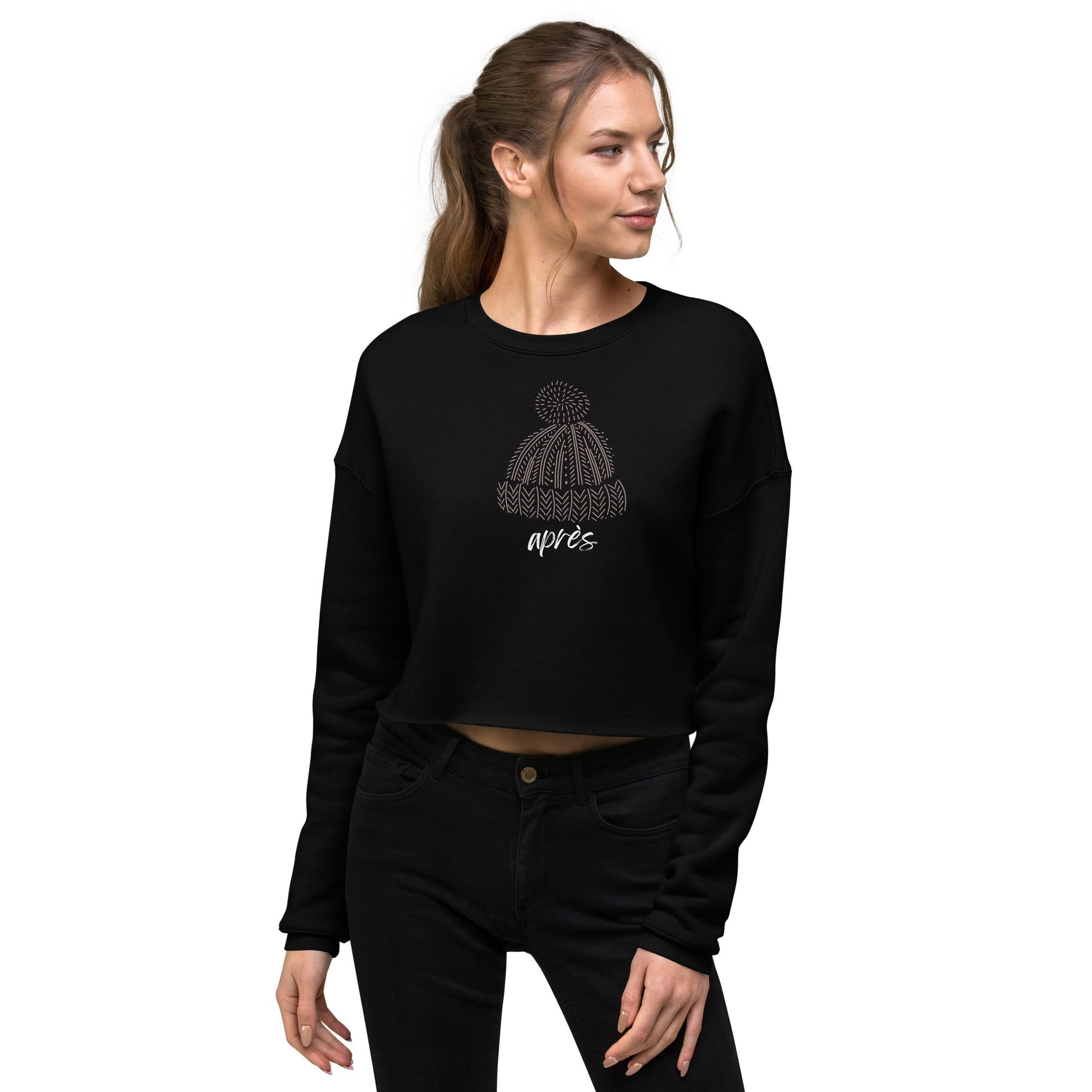 Aprés Ski Women's Fleece Crop Sweatshirt - Telluride Shop