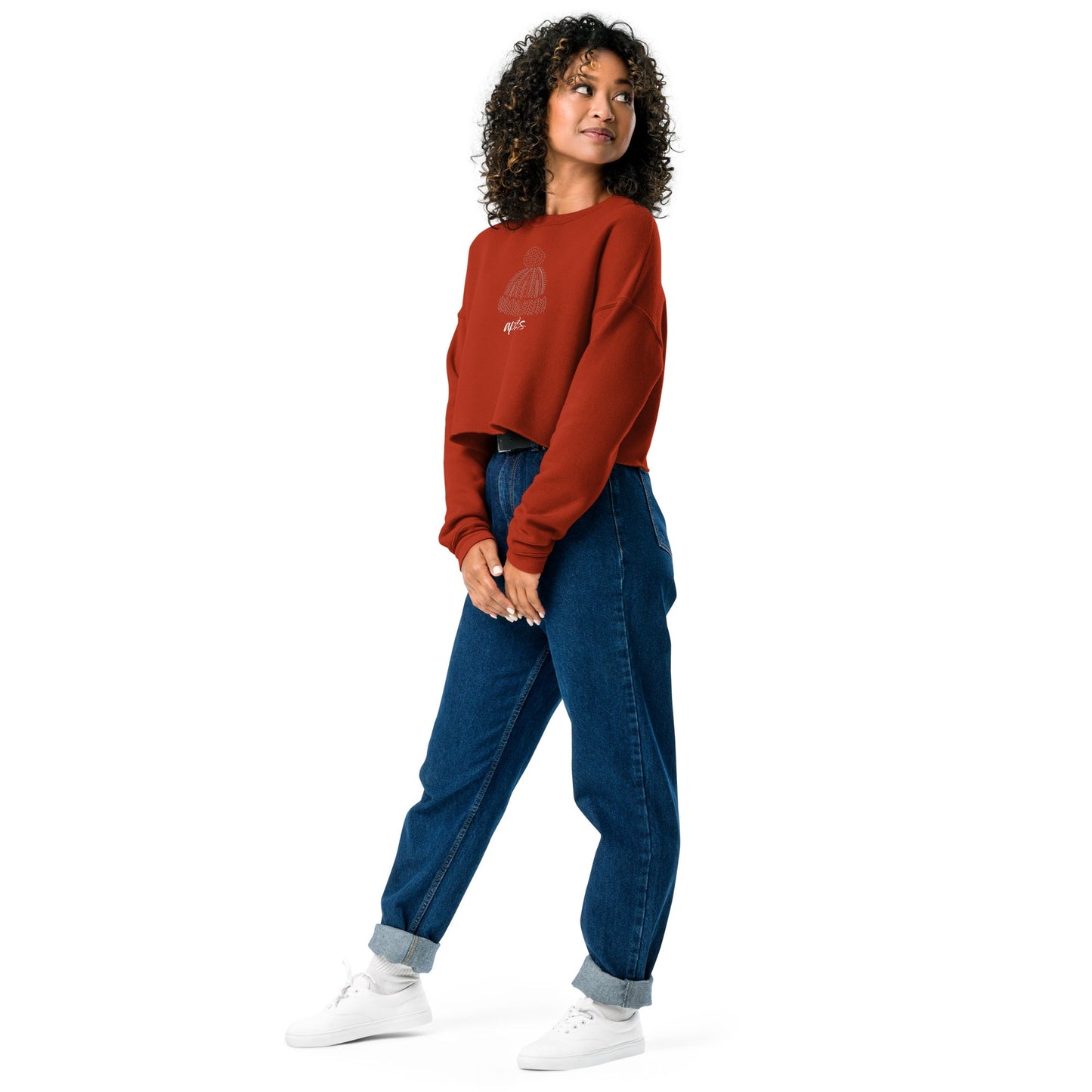 Aprés Ski Women's Fleece Crop Sweatshirt - Telluride Shop