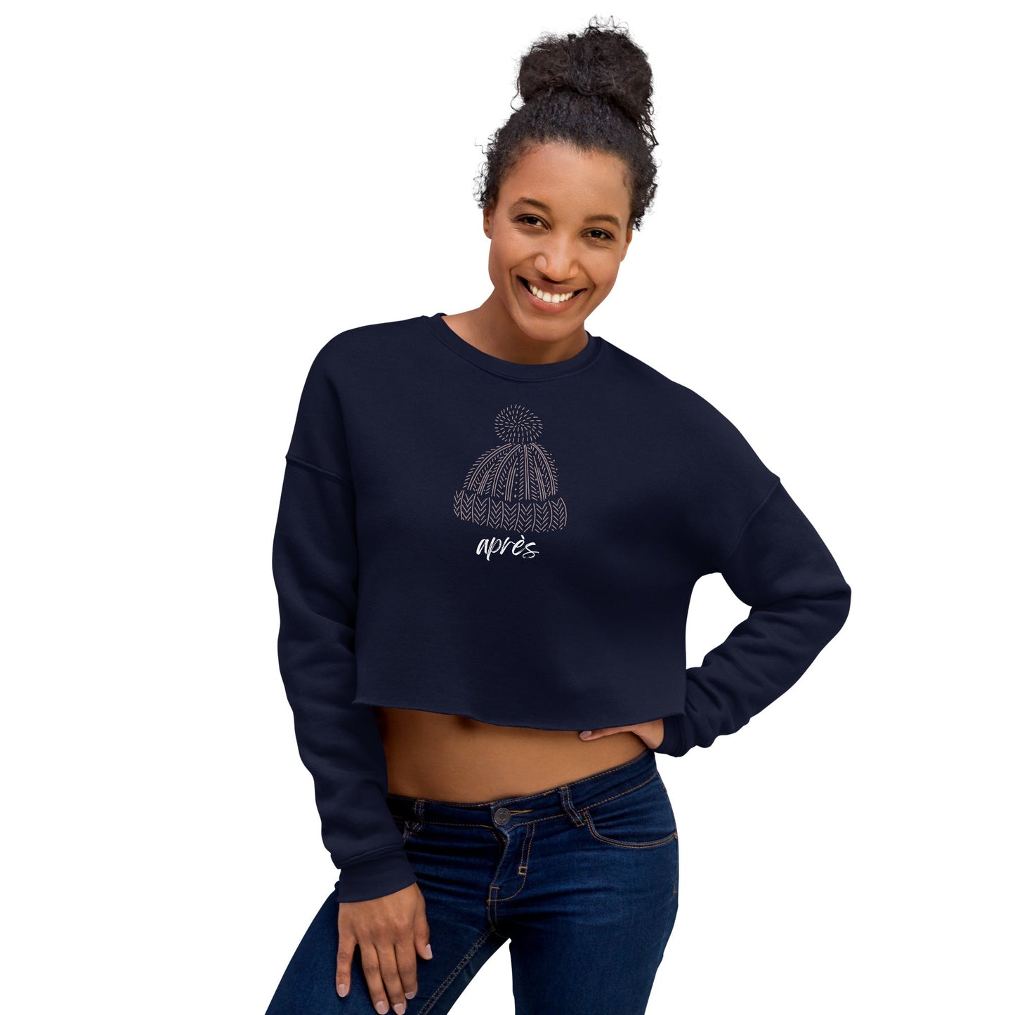 Aprés Ski Women's Fleece Crop Sweatshirt - Telluride Shop