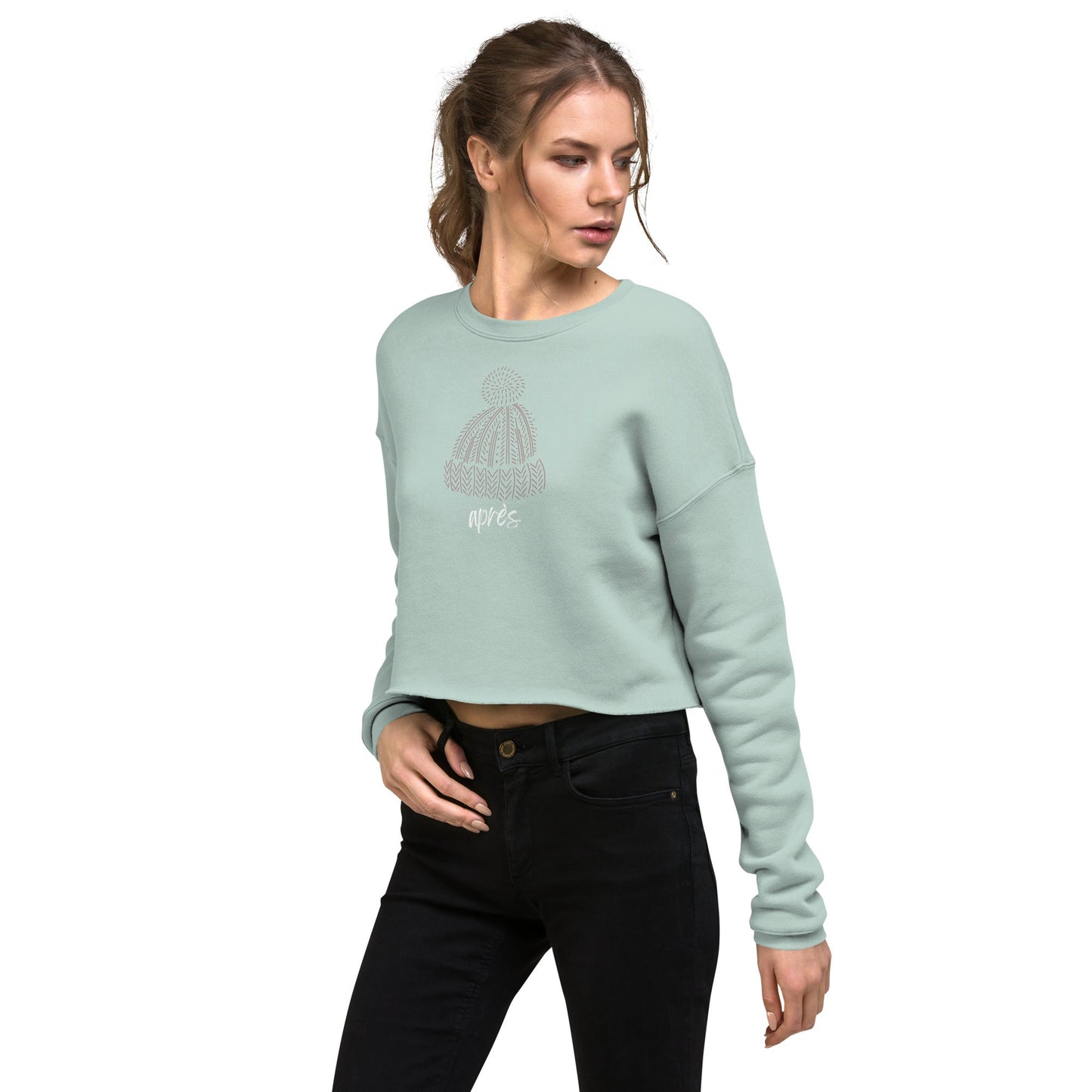 Aprés Ski Women's Fleece Crop Sweatshirt - Telluride Shop