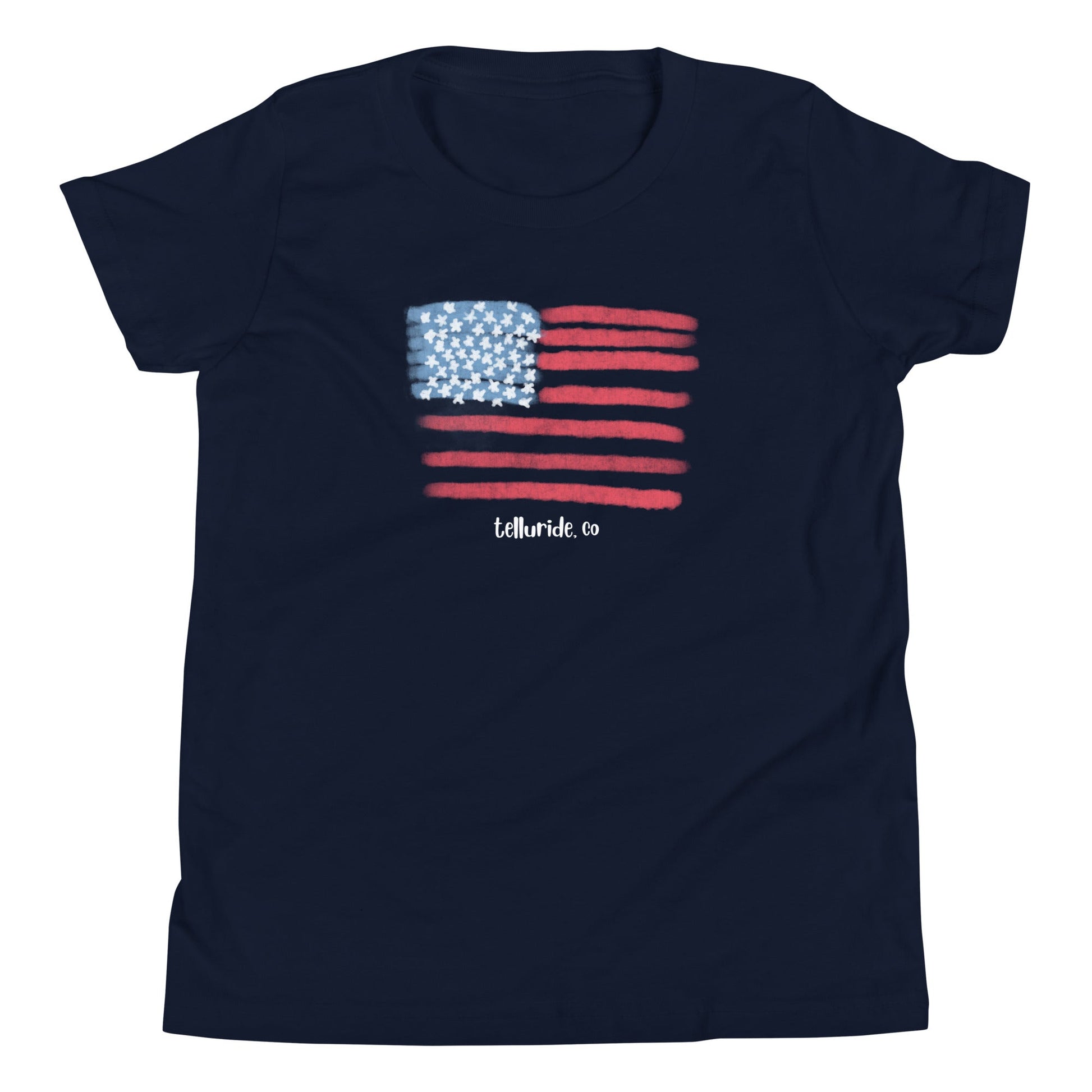 Telluride American Flag Youth Short Sleeve T-Shirt - Telluride Shop