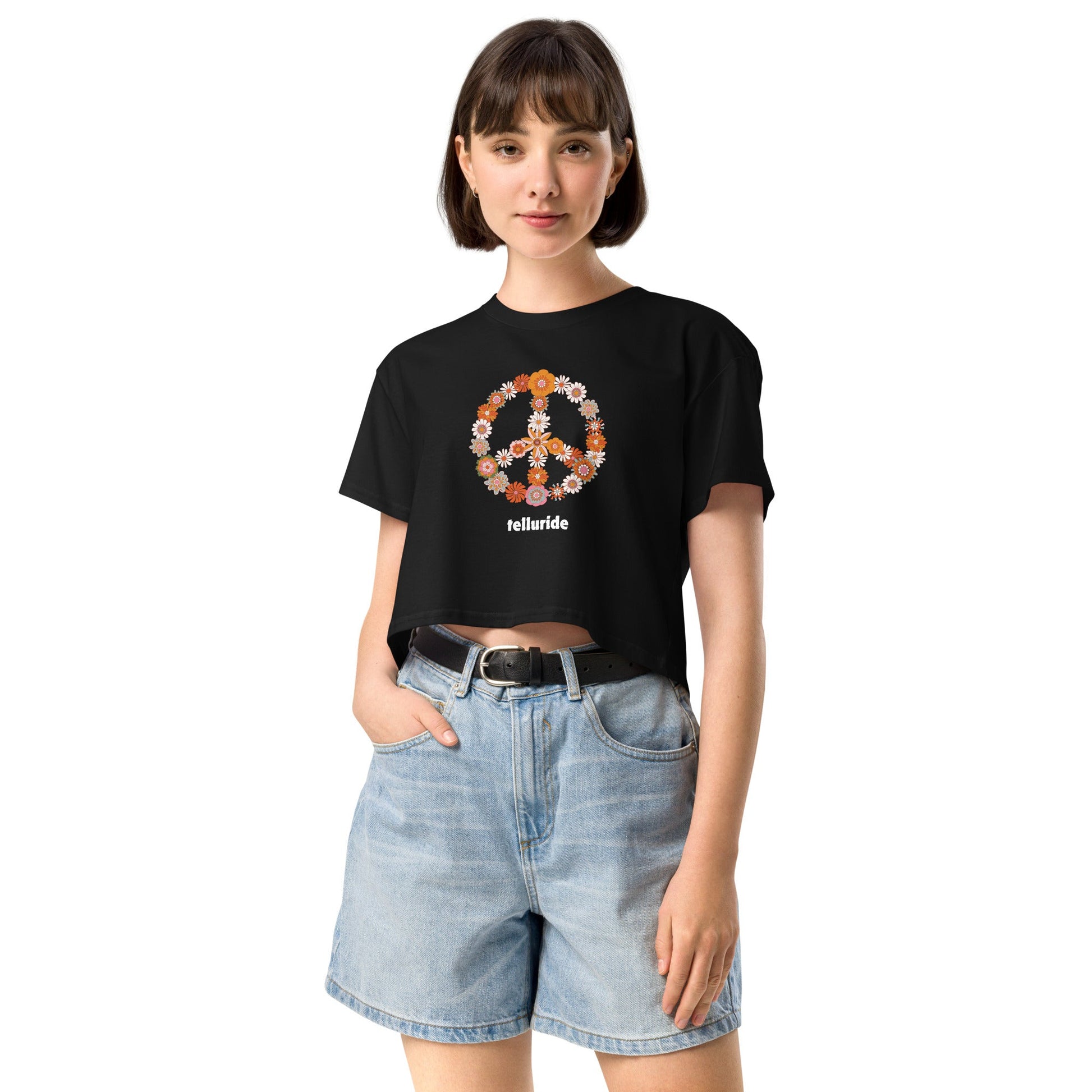 Telluride Festival Crop Top Women's T-Shirt - Telluride Shop