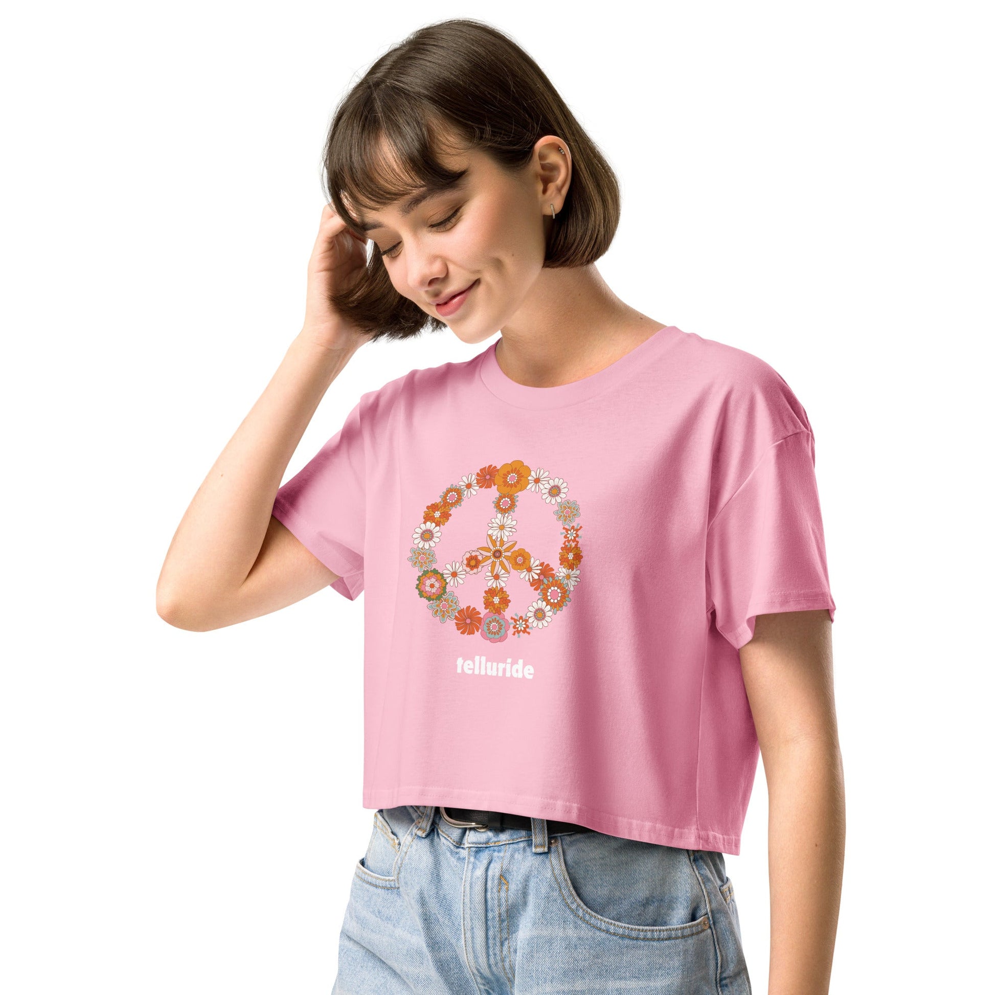 Telluride Festival Crop Top Women's T-Shirt - Telluride Shop