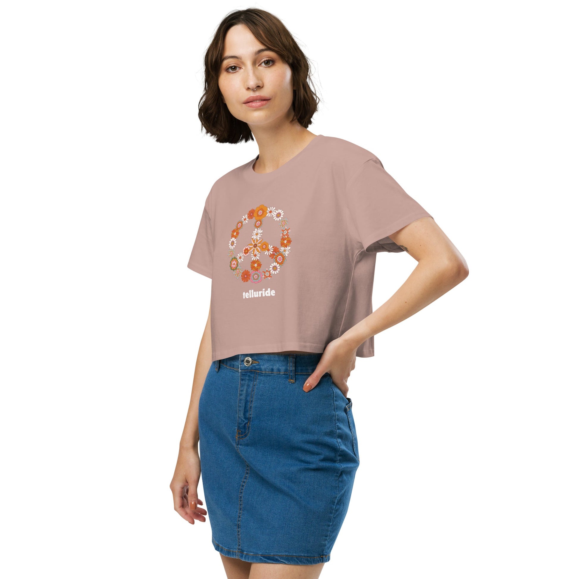 Telluride Festival Crop Top Women's T-Shirt - Telluride Shop