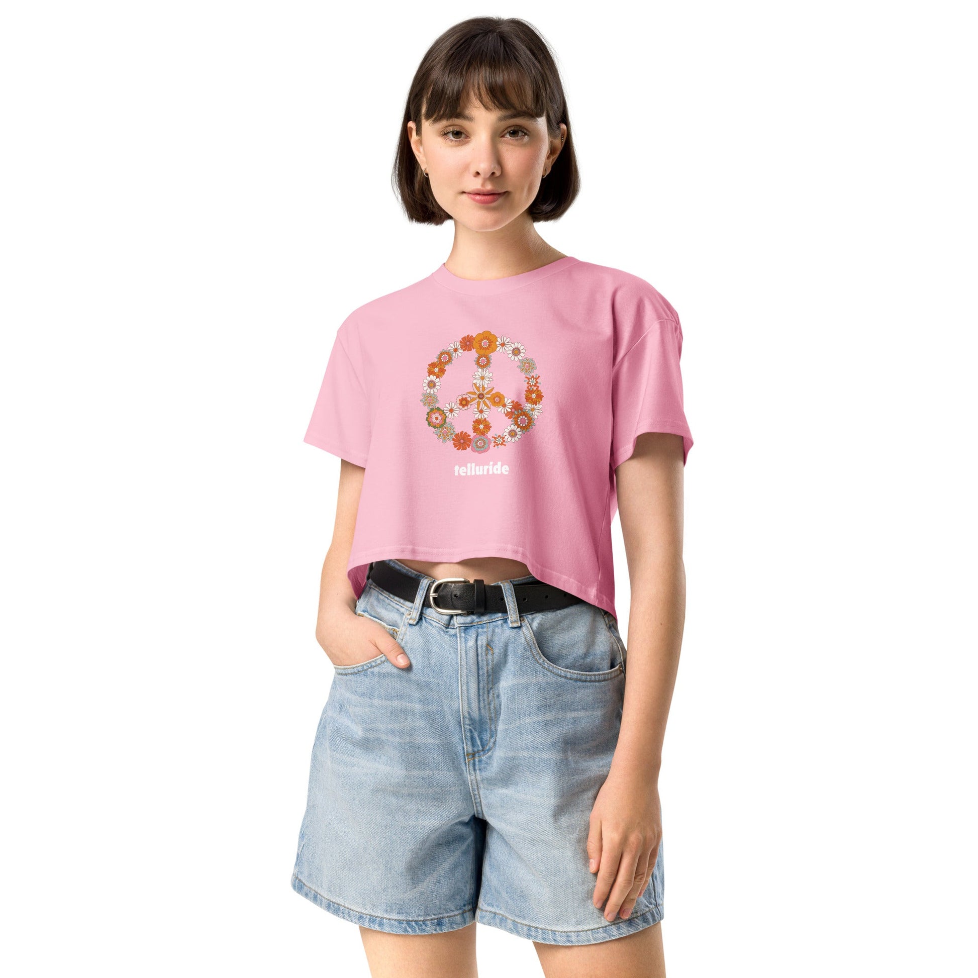 Telluride Festival Crop Top Women's T-Shirt - Telluride Shop