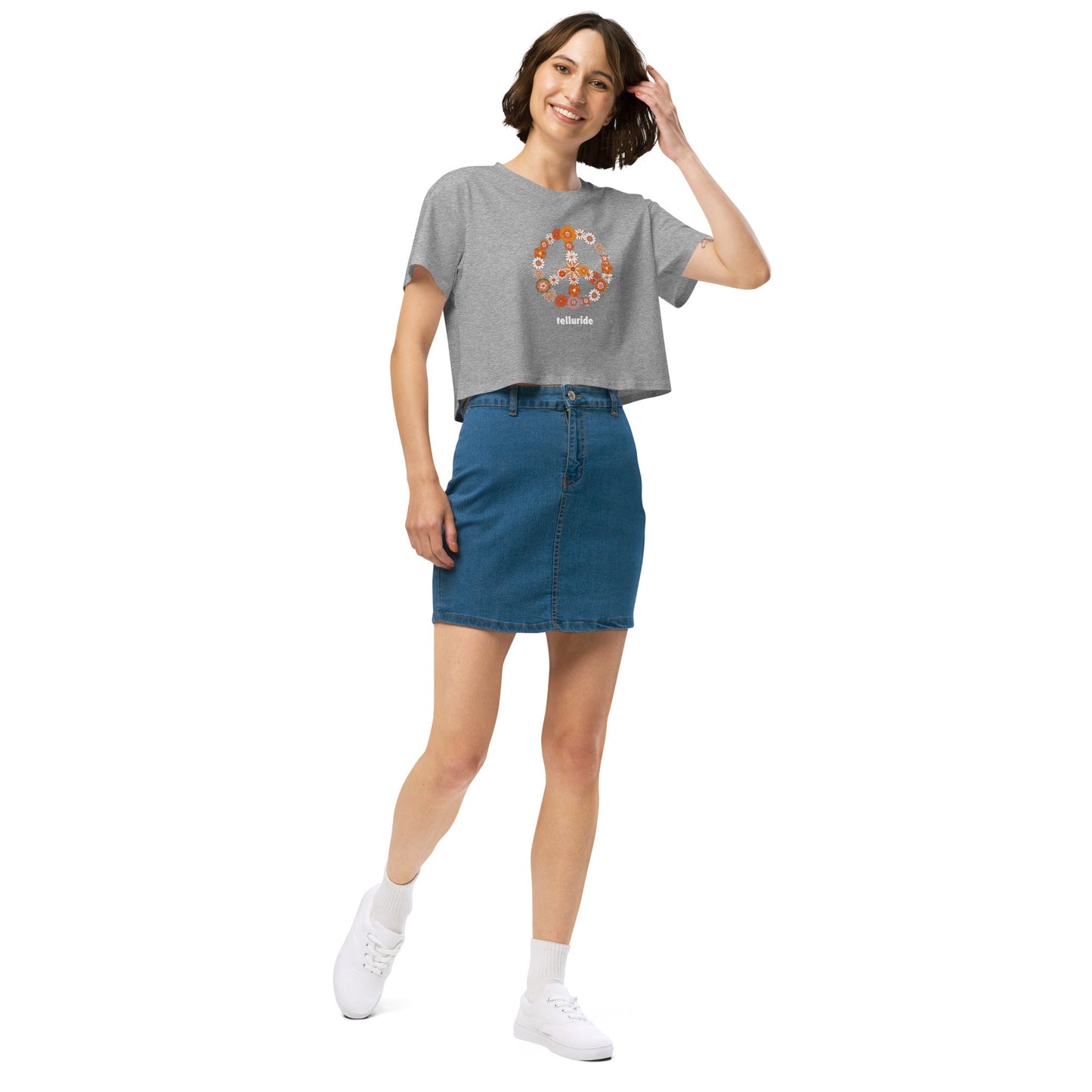 Telluride Festival Crop Top Women's T-Shirt - Telluride Shop