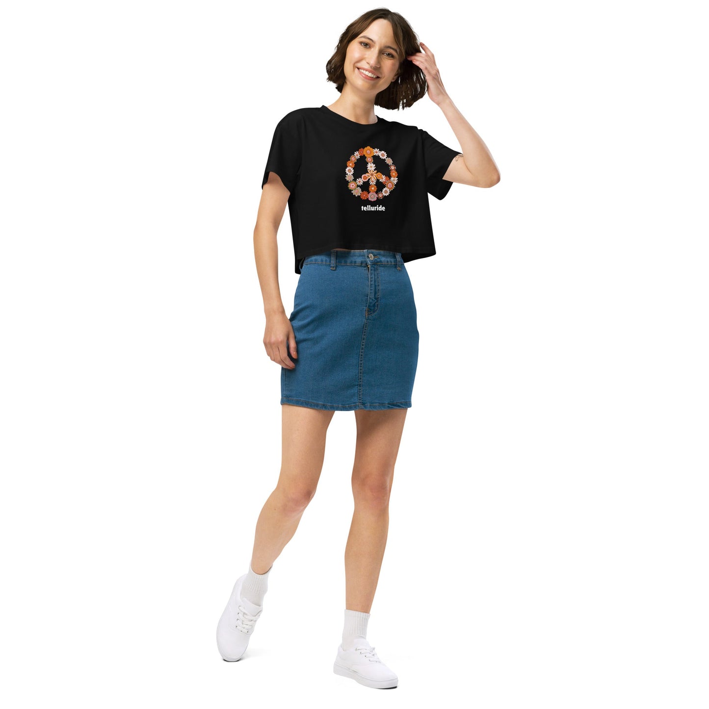 Telluride Festival Crop Top Women's T-Shirt - Telluride Shop