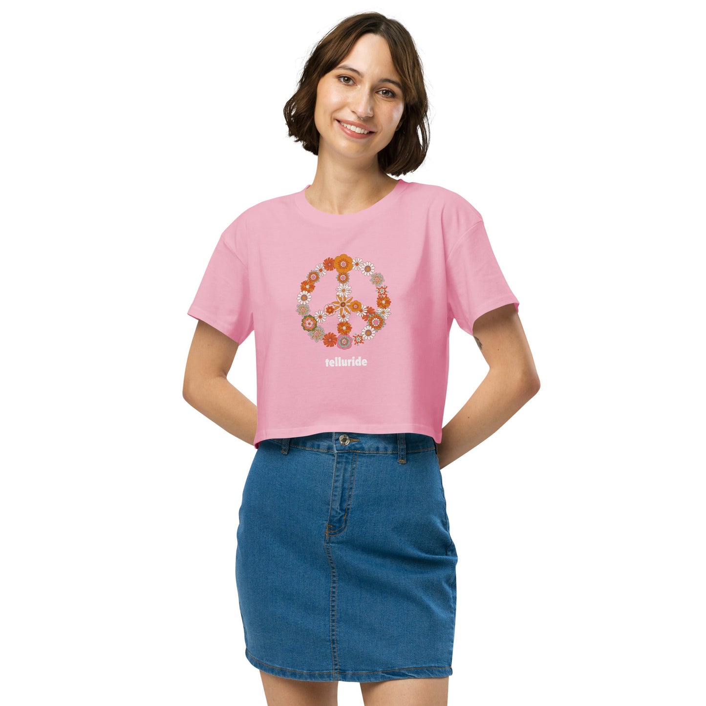 Telluride Festival Crop Top Women's T-Shirt - Telluride Shop