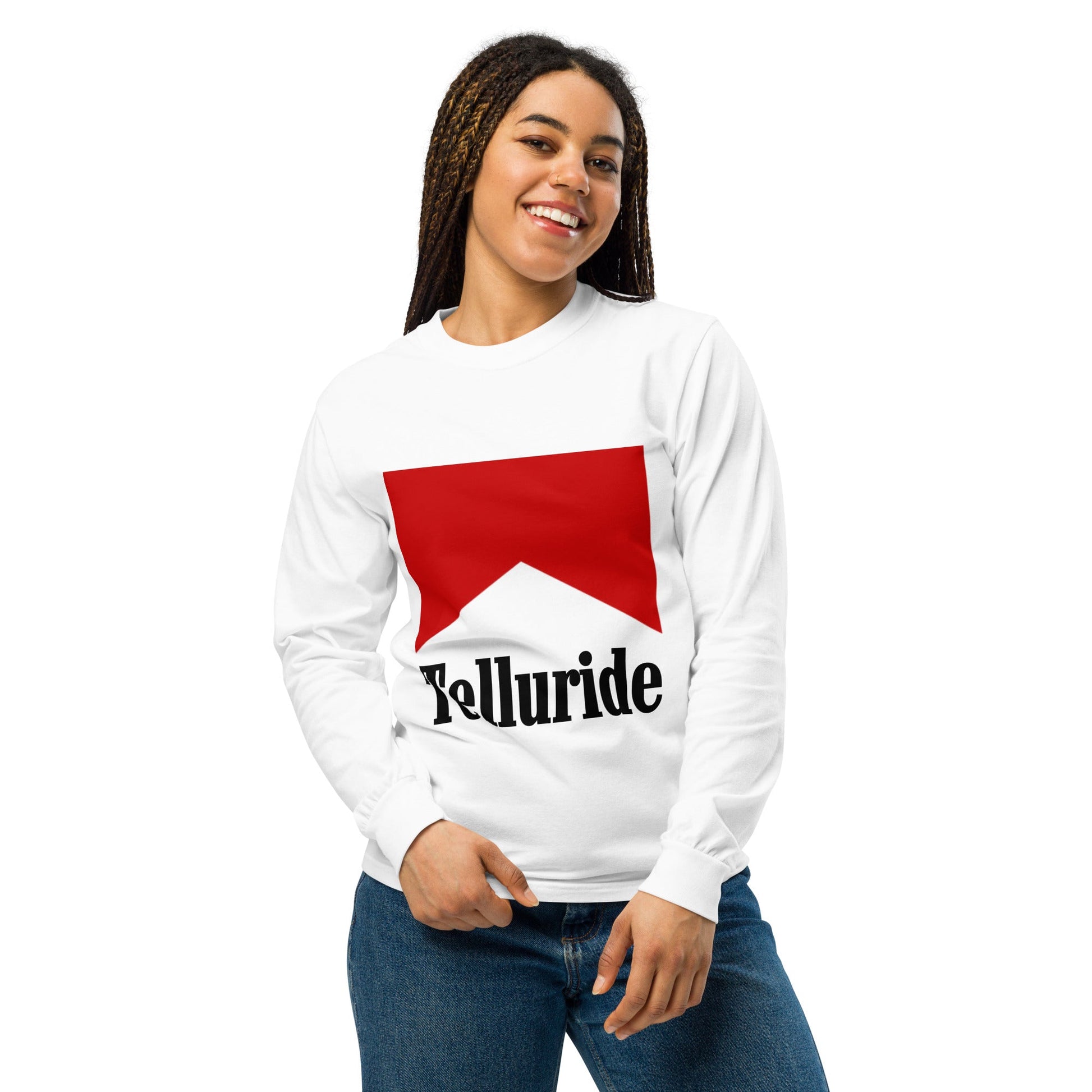 Telluride Ski Resort Long Sleeve Unisex Heavyweight Cotton Shirt - Telluride Shop