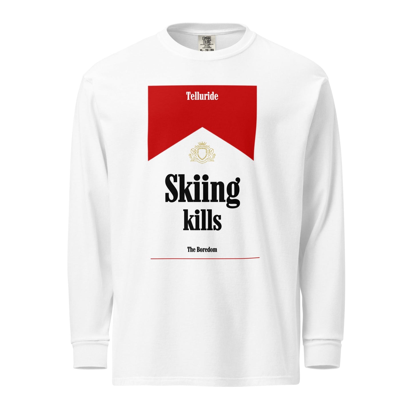 Telluride Skiing Kills Unisex Heavyweight Long - Sleeve Shirt - Telluride Shop