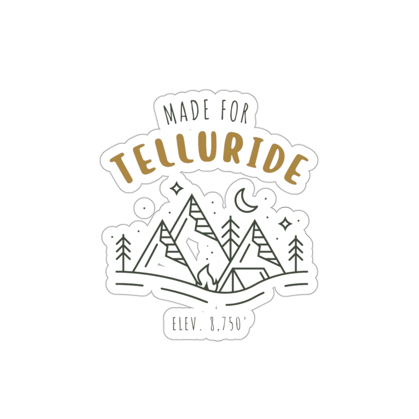 "Made For Telluride" Sticker - Telluride Shop