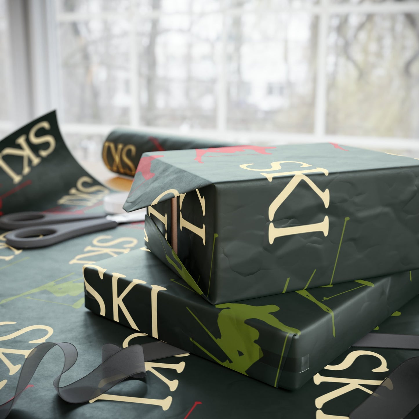 SKI Holiday Gift Wrapping Paper - Telluride Shop