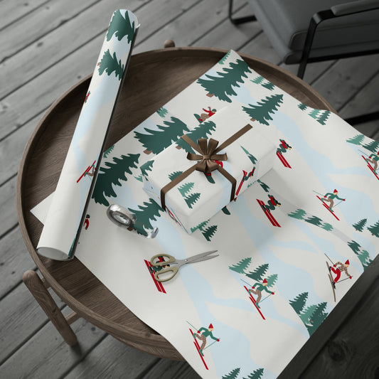 Ski & Snowboard Holiday Gift Wrapping Paper - Telluride Shop