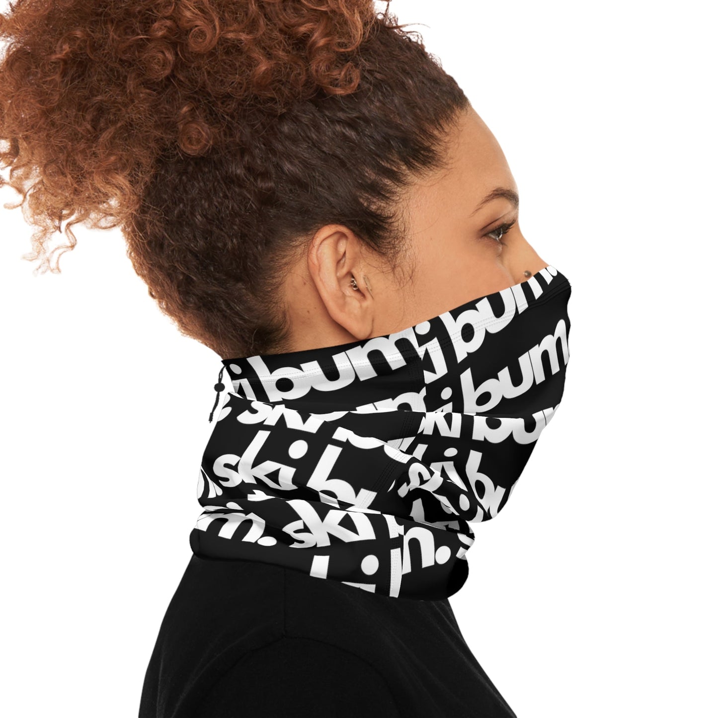 Unisex "Ski Bum" Winter Neck Gaiter With Drawstring - Telluride Shop