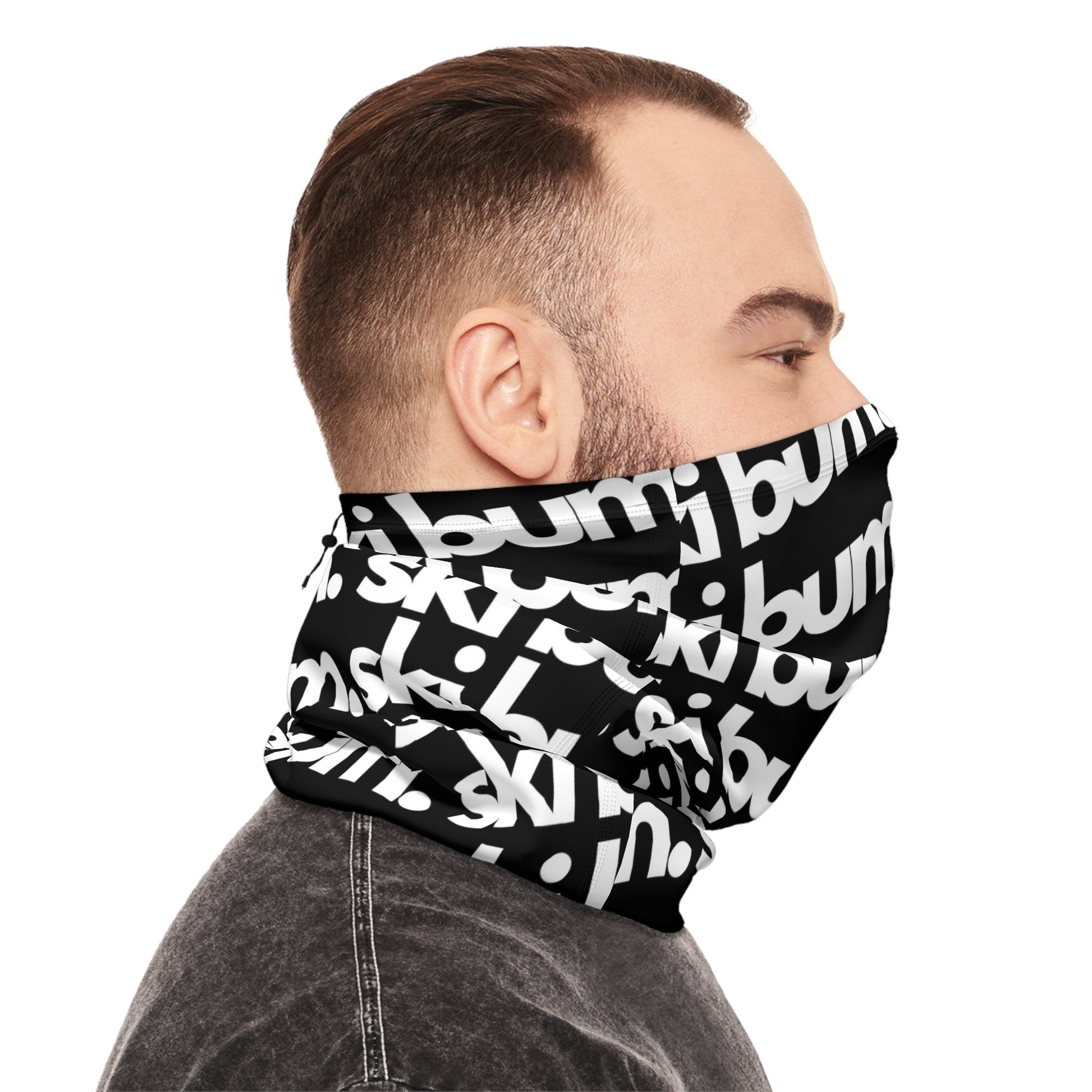 Unisex "Ski Bum" Winter Neck Gaiter With Drawstring - Telluride Shop