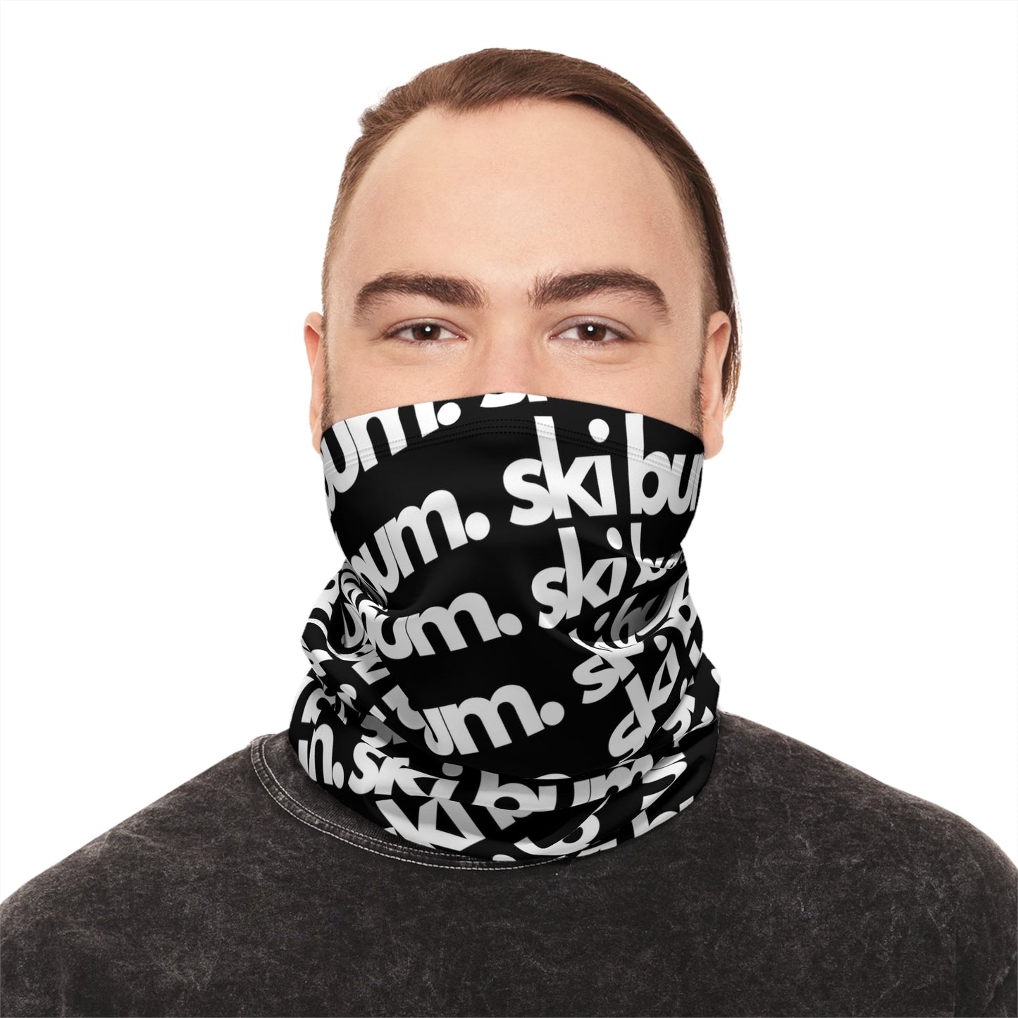 Unisex "Ski Bum" Winter Neck Gaiter With Drawstring - Telluride Shop