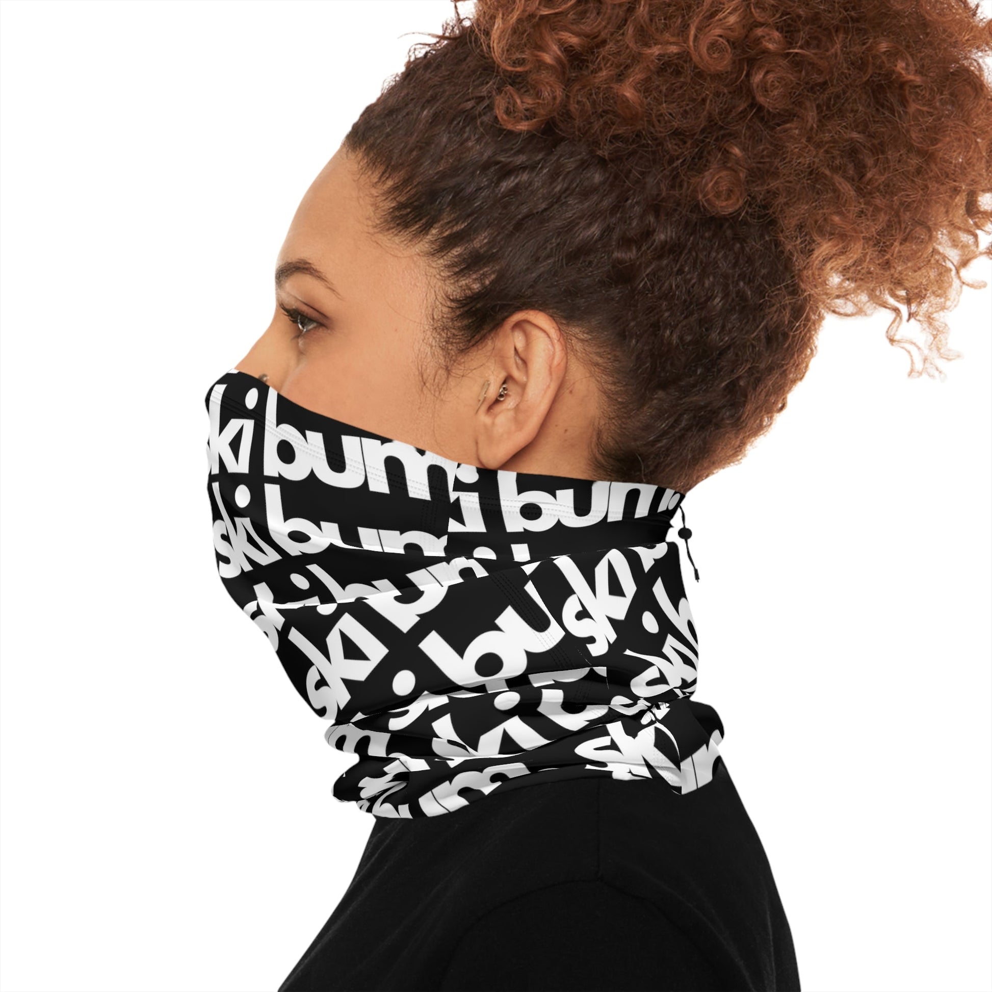 Unisex "Ski Bum" Winter Neck Gaiter With Drawstring - Telluride Shop